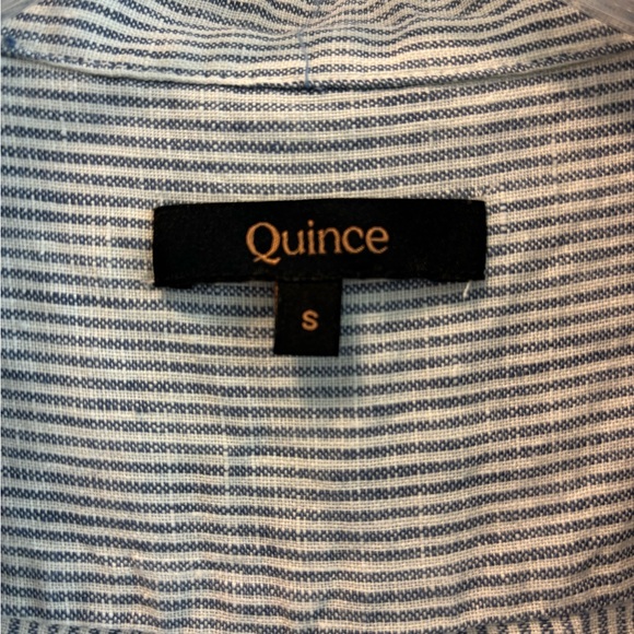 Quince Blue and White Button Down Shirt - Picture 2 of 5